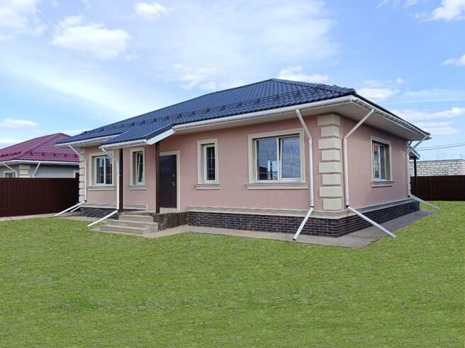  Дом №113 ОДНОЭТАЖНЫЙ (3 спальни) 118 кв.м с террасой (без отделки) 